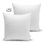 - Suet-K-2240-1 - Realhomes Renkli Zigzag Resimli Çift Taraflı Dijital Baskılı Dekoratif Süet Kırlent Kılıfı Realhomes