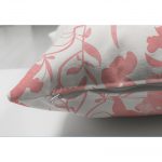 - Suet-K-2242-2 - Realhomes Pembe Yaprak Temalı Çift Taraflı Dijital Baskılı Süet Yastık Kırlent Kılıfı Realhomes