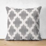 Özel Tasarım Ogea Desenli Çift Taraflı Dijital Baskılı Modern Süet Yastık Kılıfı Realhomes