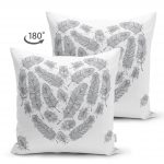 - Suet-K-2249-1 - Realhomes  Tüy Desen Kalp Motifli Çift Taraflı Dijital Baskılı Dekoratif Süet Kırlent Kılıfı Realhomes
