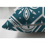 - Suet-K-2255-2 - Realhomes  Özel Tasarım Geometrik Motifli Çift Taraflı Dijital Baskılı Süet Kırlent Kılıfı Realhomes