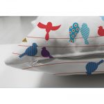 Renkli Kuş Temalı Çift Taraflı Dijital Baskılı Dekoratif Süet Yastık Kırlent Kılıfı Realhomes