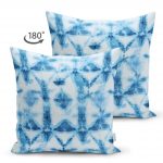- Suet-K-2295-1 - Realhomes  Mavi Kar Tanesi Desenli Çift Taraflı Dijital Baskılı Dekoratif Süet Yastık Kılıfı Realhomes