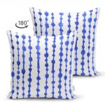 - Suet-K-2296-1 - Realhomes  Mavi Çizgili Desenli Çift Taraflı Dijital Baskılı Modern Süet Kırlent Kılıfı Realhomes