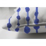 - Suet-K-2296-2 - Realhomes  Mavi Çizgili Desenli Çift Taraflı Dijital Baskılı Modern Süet Kırlent Kılıfı Realhomes