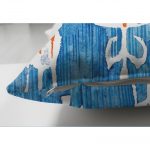 - Suet-K-2299-2 - Realhomes  Modern Çini Resimli Çift Taraflı Dijital Baskılı Dekoratif Süet Yastık Kılıfı Realhomes