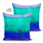 - Suet-K-2307-1 - Realhomes Gökkuşağı Renkli Çift Taraflı Dijital Baskılı Modern Süet Kırlent Kılıfı Realhomes