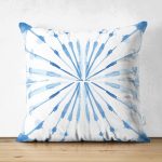 - Suet-K-2309 - Realhomes  Ebru Motifli Çift Taraflı Dijital Baskılı Modern Süet Kırlent Kılıfı Realhomes