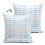 - Suet-K-2311-1 - Realhomes  Su Damlası Temalı Çift Taraflı Dijital Baskılı Dekoratif Süet Kırlent Kılıfı Realhomes