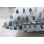 - Suet-K-2314-2 - Realhomes Modern Su Damlası Desenli Çift Taraflı Dijital Baskılı Süet Yastık Kılıfı Realhomes