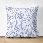 Ebru Desenli Çift Taraflı Dijital Baskılı Dekoratif Süet Yastık Kırlent Kılıfı Realhomes