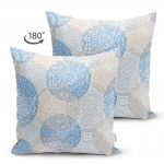 - Suet-K-2317-1 - Realhomes  Yuvarlak Nokta Desenli Çift Taraflı Dijital Baskılı Modern Süet Yastık Kılıfı Realhomes
