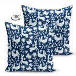 - Suet-K-2319-1 - Realhomes Hayvan Figürlü Çift Taraflı Dijital Baskılı Dekoratif Süet Kırlent Kılıfı Realhomes