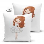 - Suet-K-2326-1 - Realhomes  Fashion Girl Desenli Çift Taraflı Dekoratif Süet Yastık Kırlent Kılıfı Realhomes