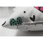 Kalpli Love Desenli Çift Taraflı Dekoratif Süet Yastık Kırlent Kılıfı Realhomes