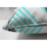 - Suet-K-2358-2 - Realhomes Geometrik Ananas Desenli Çift Taraflı Dekoratif Süet Yastık Kırlent Kılıfı Realhomes