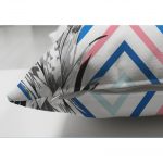 - Suet-K-2362-2 - Realhomes Zigzag Zeminde Ananaslar Çift Taraflı Dekoratif Süet Yastık Kırlent Kılıfı Realhomes