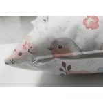 - Suet-K-2373-2 - Realhomes  Pudra Mavi Kelebek Çiçek Modern Çift Taraflı Dijital Baskılı Süet Yastık Kılıfı Realhomes