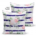 - Suet-K-2377-1 - Realhomes  Gül Demeti Desenli Çift Taraflı Dijital Baskılı Süet Yastık Kırlent Kılıfı Realhomes