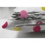 - Suet-K-2380-2 - Realhomes Yatay Temalı Gökkuşağı Puanlı Çift Taraflı Modern Süet Yastık Kırlent Kılıfı Realhomes