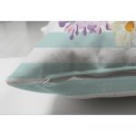 - Suet-K-2387-2 - Realhomes Spring Bouquet Temalı Modern Çift Taraflı Dijital Baskılı Süet Yastık Kılıfı Realhomes