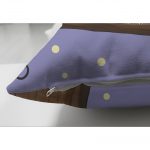 - Suet-K-240-2 - Realhomes  Baykuş Resimli Dijital Baskılı Dekoratif Çift Taraflı Süet Yastık Kırlent Kılıfı Realhomes