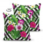 - Suet-K-2410-1 - Realhomes Kara Zigzag Desenli Ogea Motifli Dekoratif Çift Taraflı Süet Yastık Kırlent Kılıfı Realhomes