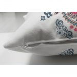 - Suet-K-2418-2 - Realhomes  Köşegen Çini Desenli Dekoratif Çift Taraflı Süet Yastık Kırlent Kılıfı Realhomes