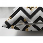 - Suet-K-2428-2 - Realhomes  Kar Tanesi Motifli Zigzag Temalı Dijital Baskılı Çift Taraflı Süet Yastık Kırlent Kılıfı Realhomes