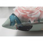 - Suet-K-2430-2 - Realhomes Lekeli Kelebekler Çizimli Dekoratif Çift Taraflı Süet Yastık Kırlent Kılıfı Realhomes