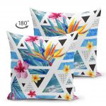 - Suet-K-2436-1 - Realhomes  Siyah Puanlı Ogea Desenli Dekoratif Çift Taraflı Süet Yastık Kırlent Kılıfı Realhomes