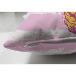 - Suet-K-2437-2 - Realhomes  Canlı Renkli Ananas Motifli Dijital Baskılı Çift Taraflı Süet Yastık Kırlent Kılıfı Realhomes