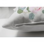 - Suet-K-2443-2 - Realhomes  Üçlü Kavaniçe Çiçek Desenli Dijital Baskılı Çift Taraflı Süet Yastık Kırlent Kılıfı Realhomes