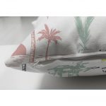 Sarı Lacivert Günbatımı Temalı Modern Dijital Baskılı Çift Taraflı Süet Yastık Kılıfı Realhomes