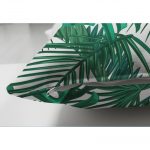 Mint Yeşili Kavaniçe Motifli Dekoratif Çift Taraflı Süet Yastık Kırlent Kılıfı Realhomes