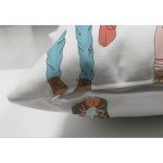 - Suet-K-2476-2 - Realhomes Best Friends Motifli Dekoratif Çift Taraflı Süet Yastık Kırlent Kılıfı Realhomes