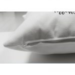 - Suet-K-2485-2 - Realhomes  Kahverengi Ok Çizimli Çiçek Desenli Dekoratif Çift Taraflı Süet Yastık Kırlent Kılıfı Realhomes