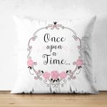 - Suet-K-2489 - Realhomes  Once Upon A Time Dijital Baskılı Çift Taraflı Süet Yastık Kırlent Kılıfı Realhomes