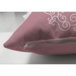 - Suet-K-249-2 - Realhomes  Home Sweet Home Dijital Baskılı Dekoratif Çift Taraflı Süet Yastık Kırlent Kılıfı Realhomes