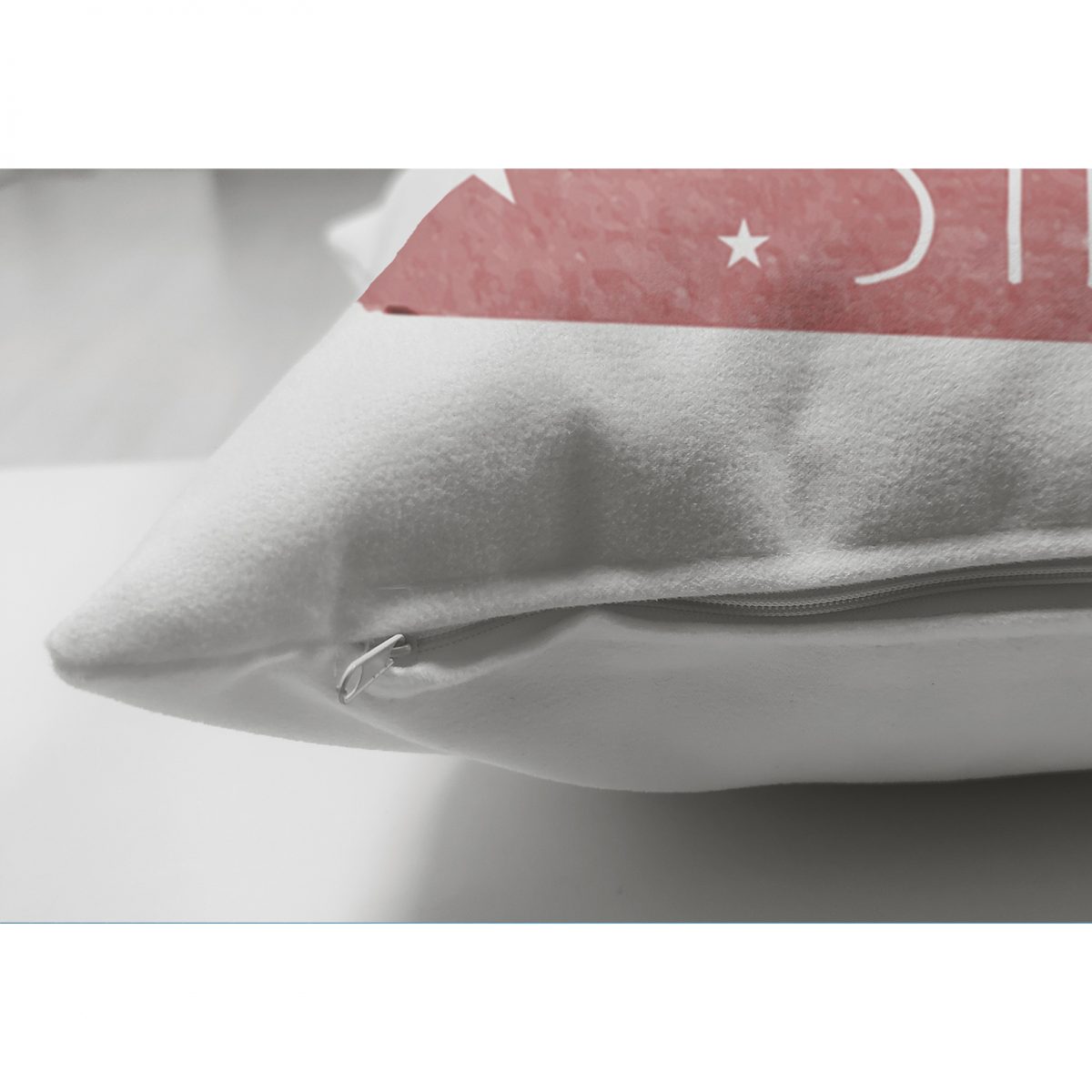 Believe Dream Shine Çizimli Modern Dijital Baskılı Çift Taraflı Süet Yastık Kılıfı Realhomes