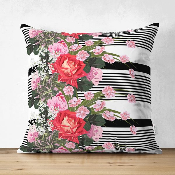 - Suet-K-2499 - Realhomes  Mozaik Desenli Geometrik Şekiller Dekoratif Çift Taraflı Süet Yastık Kırlent Kılıfı Realhomes