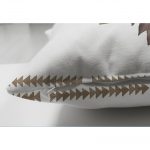 - Suet-K-2510-2 - Realhomes Ok Desenli Dekoratif Çift Taraflı Süet Yastık Kırlent Kılıfı Realhomes