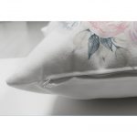 - Suet-K-2521-2 - Realhomes  Çiçek Motifli Dijital Baskılı Dekoratif Çift Taraflı Süet Yastık Kırlent Kılıfı Realhomes