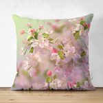 Sardunya Çizimli Modern Çift Taraflı Süet Yastık Kırlent Kılıfı Realhomes