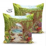 Tavuz Kuşu Dijital Baskılı Dekoratif Çift Taraflı Süet Yastık Kırlent Kılıfı Realhomes