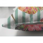 Şerit Temalı Sardunya Dijital Baskılı Dekoratif Çift Taraflı Süet Yastık Kırlent Kılıfı Realhomes