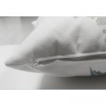 Soluk Çiçek Motifli Modern Dijital Baskılı Çift Taraflı Süet Kırlent Kılıfı Realhomes