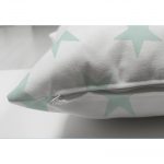 Bulut Mavi Yıldız Dekoratif Çift Taraflı Süet Yastık Kırlent Kılıfı Realhomes