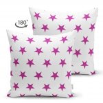 - Suet-K-2549-1 - Realhomes  Eflatun Yıldız Desenli Modern Dijital Baskılı Çift Taraflı Süet Yastık Kılıfı Realhomes