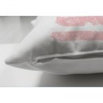 Anahtar Motifli Çiçek Desenli Çizgili Çift Taraflı Süet Yastık Kırlent Kılıfı Realhomes